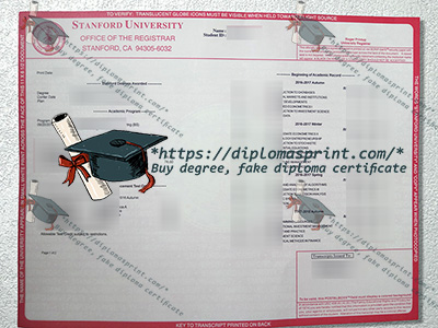 Stanford University Transcript