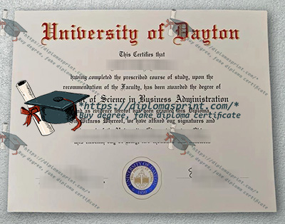 University of Dayton Diploma