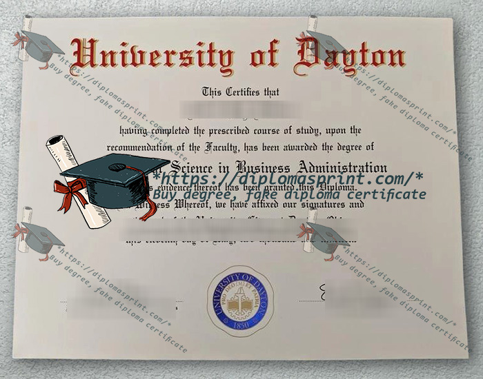 University of Dayton Diploma University of Dayton Diploma