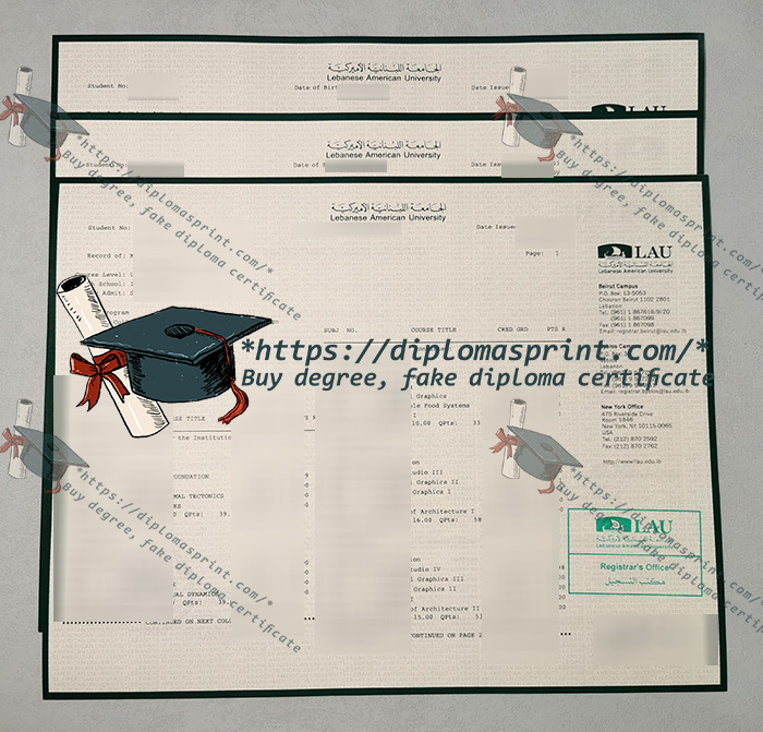 Lebanese International University Transcript, LIU Transcript