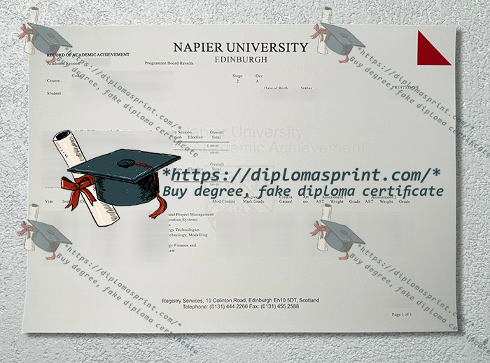 Edinburgh Napier University Transcript Edinburgh Napier University Transcript