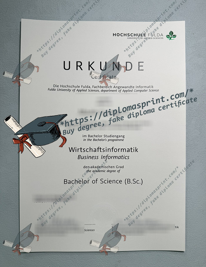 Hochschule Fulda Urkunde Hochschule Fulda Urkunde