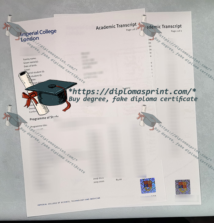 Imperial College London Transcript Imperial College London Transcript
