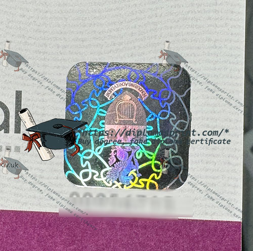 Trinity College London Diploma Hologram Security