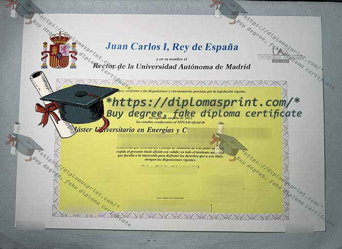 Universidad Autónoma de Madrid Diploma Universidad Autónoma de Madrid Diploma