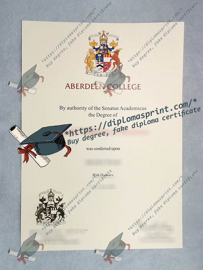 University of Aberdeen Degree University of Aberdeen Degree