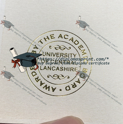 University of Lancashire Degree Seal University of Lancashire Degree Seal