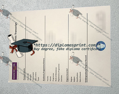 University of Manchester Transcript