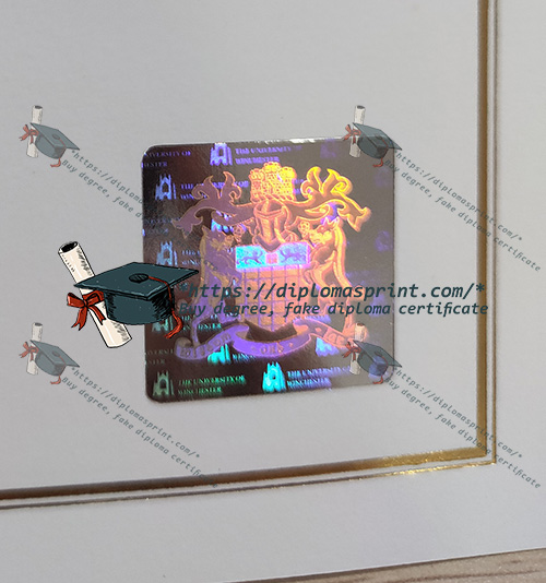 University of Winchester Degree Hologram Security University of Winchester Degree Hologram Security