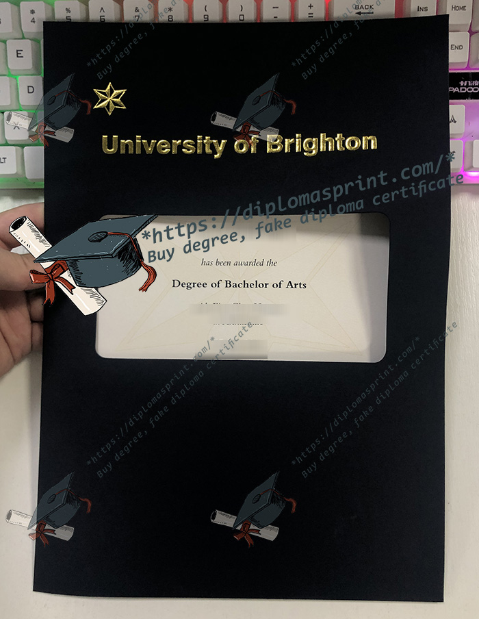 University of Brighton Degree Cover University of Brighton Degree Cover