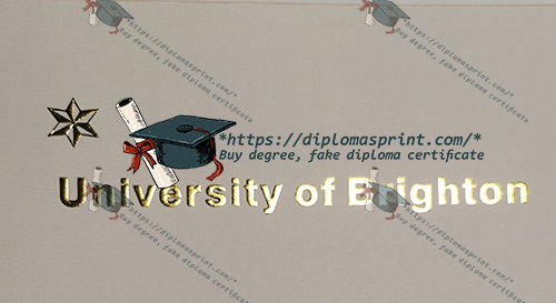 University of Brighton diploma Hot stamping University of Brighton diploma Hot stamping
