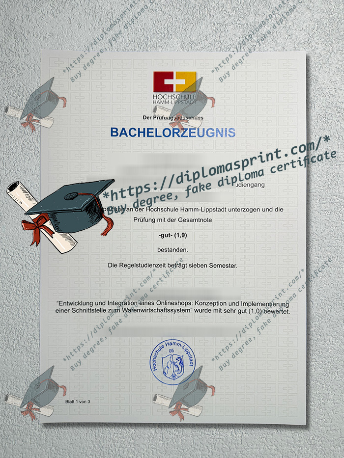 Hochschule Hamm-Lippstadt Zeugnis