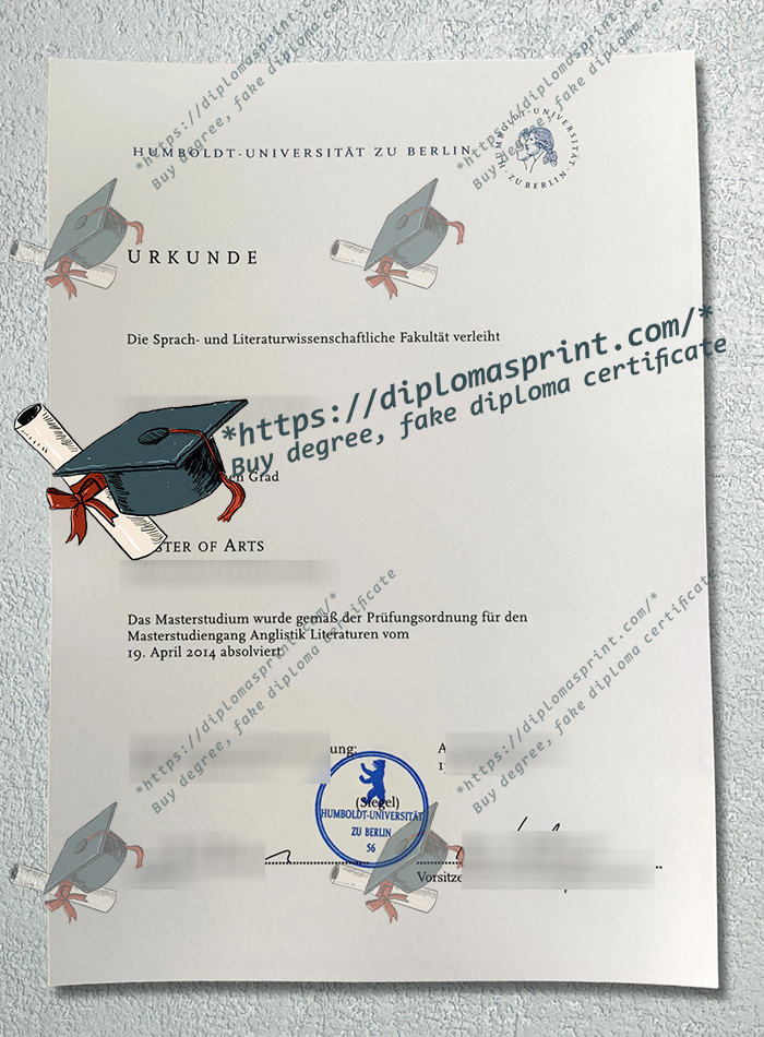 HU Berlin Urkunde