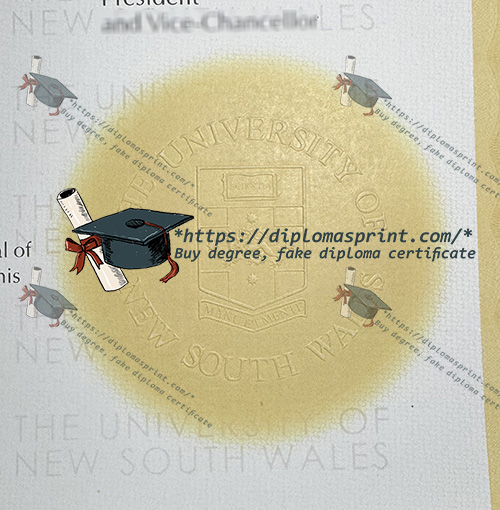 University of New South Wales Degree seal