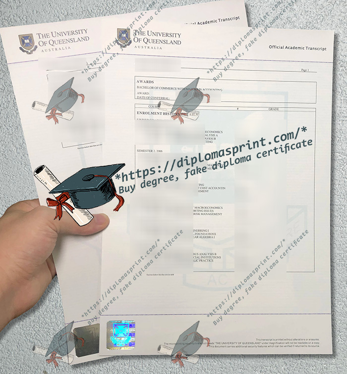 University of Queensland Transcript