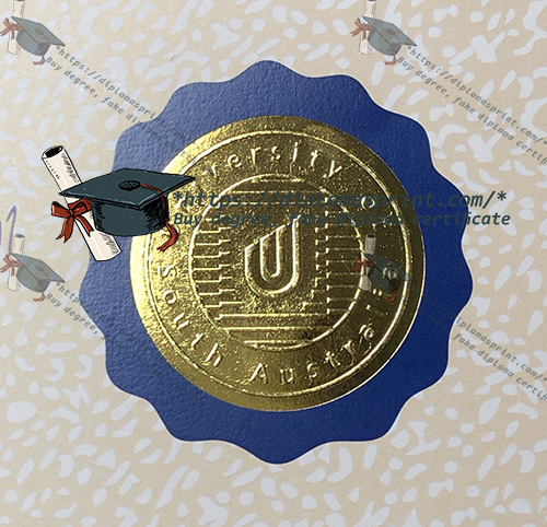 University of South Australia Diploma seal